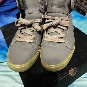 Supra Gray High-Top Sneakers